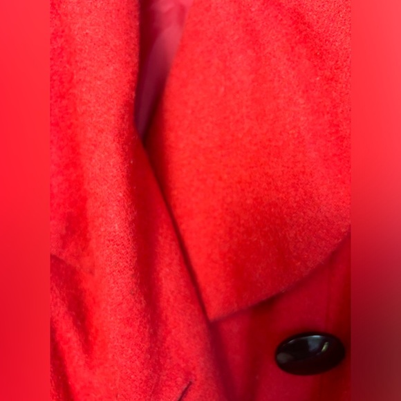 Vintage Newport News Red Wool Pea Coat 12 - Picture 7 of 11